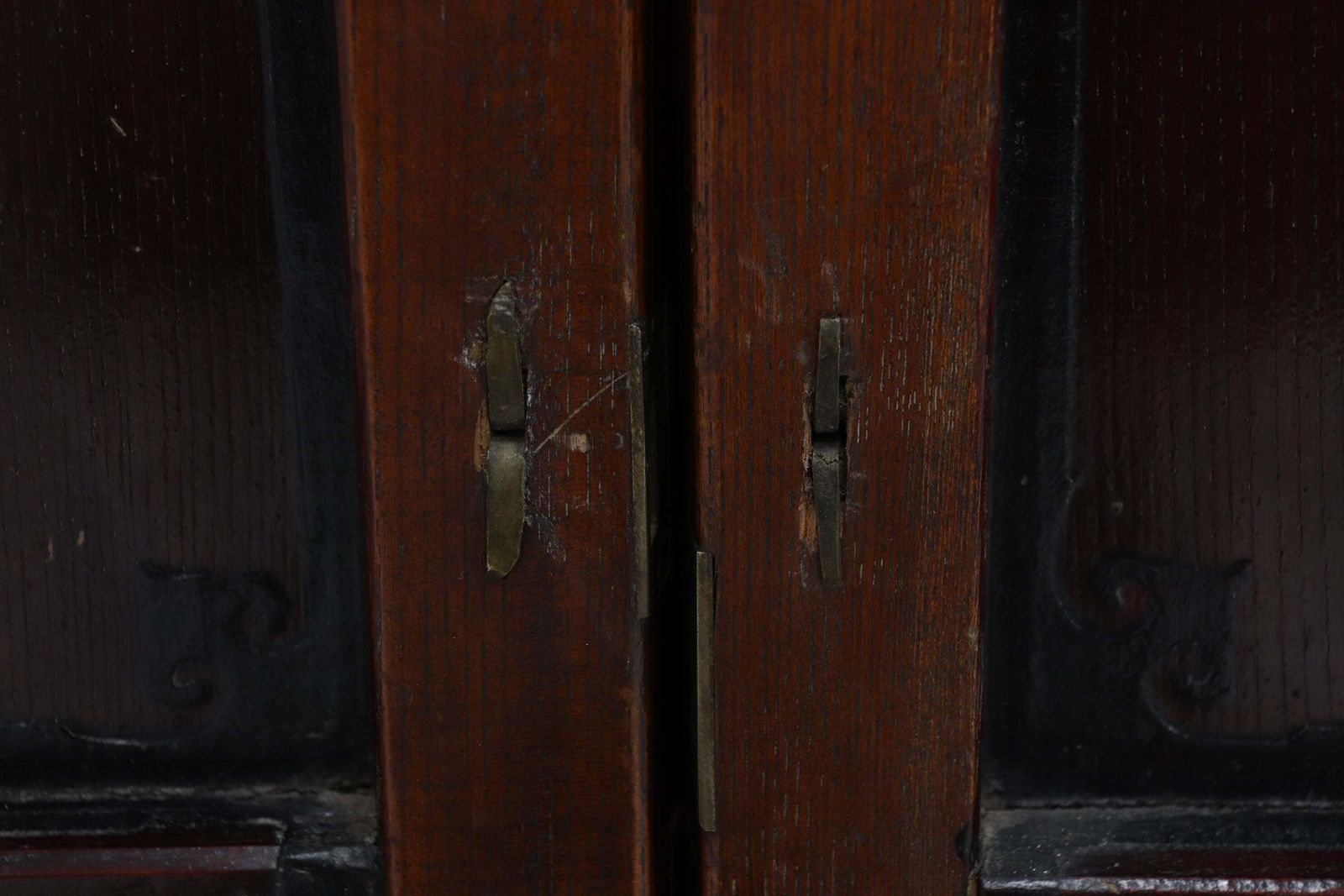 Early 20th Century Chinese Red Elm Set Of Cabinet Doors photo buy