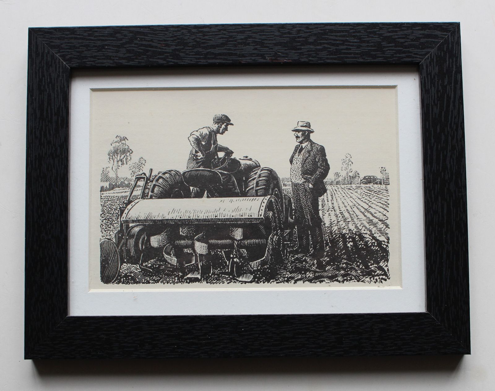 A Set Of Six Small Framed Prints 'Farming In The 1940's By Charles Frederick Tunnicliffe photo furniture