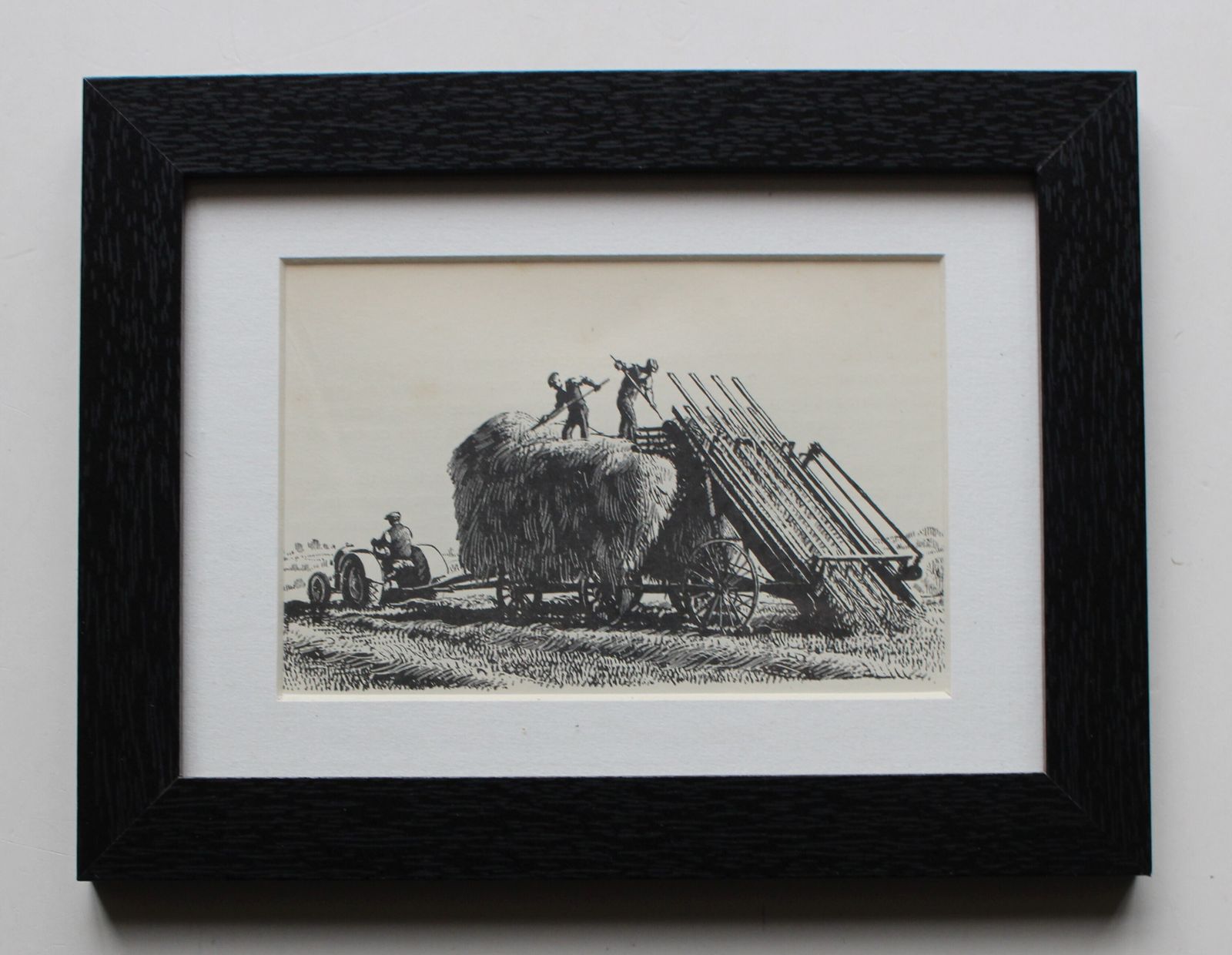 A Set Of Six Small Framed Prints 'Farming In The 1940's By Charles Frederick Tunnicliffe photo 80.0