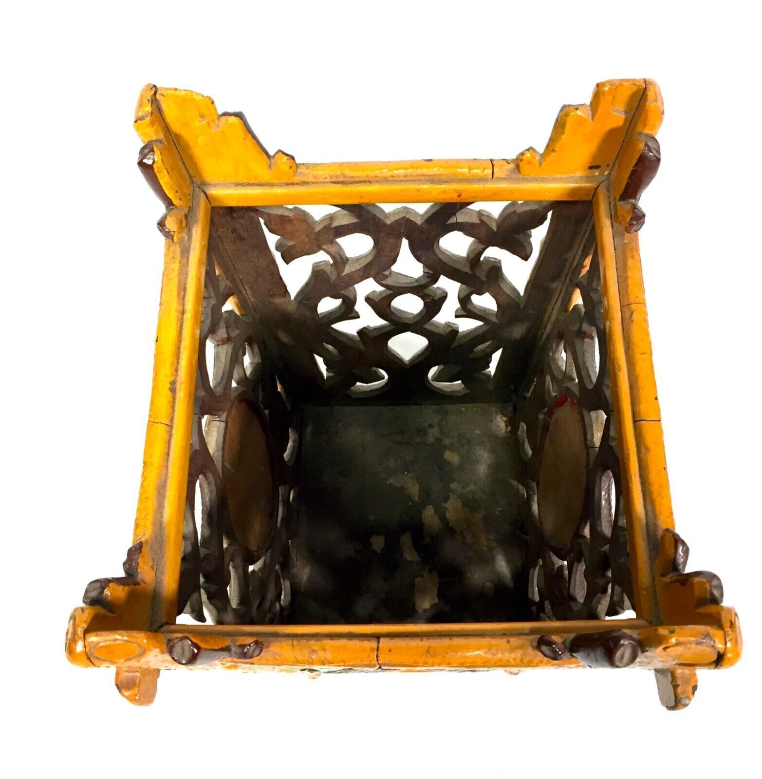 Antique Black Forest Wood Waste Paper Bin / Umbrella Stand / Stick Holder C.1900 photo buy
