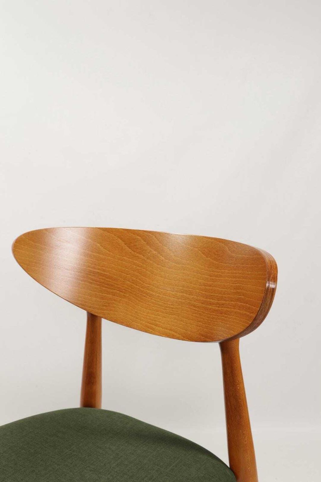 photo for sale Modern Dining Chairs Set Of 4 , Green Velvet Fabric Office Chairs, Beech Wooden Chairs