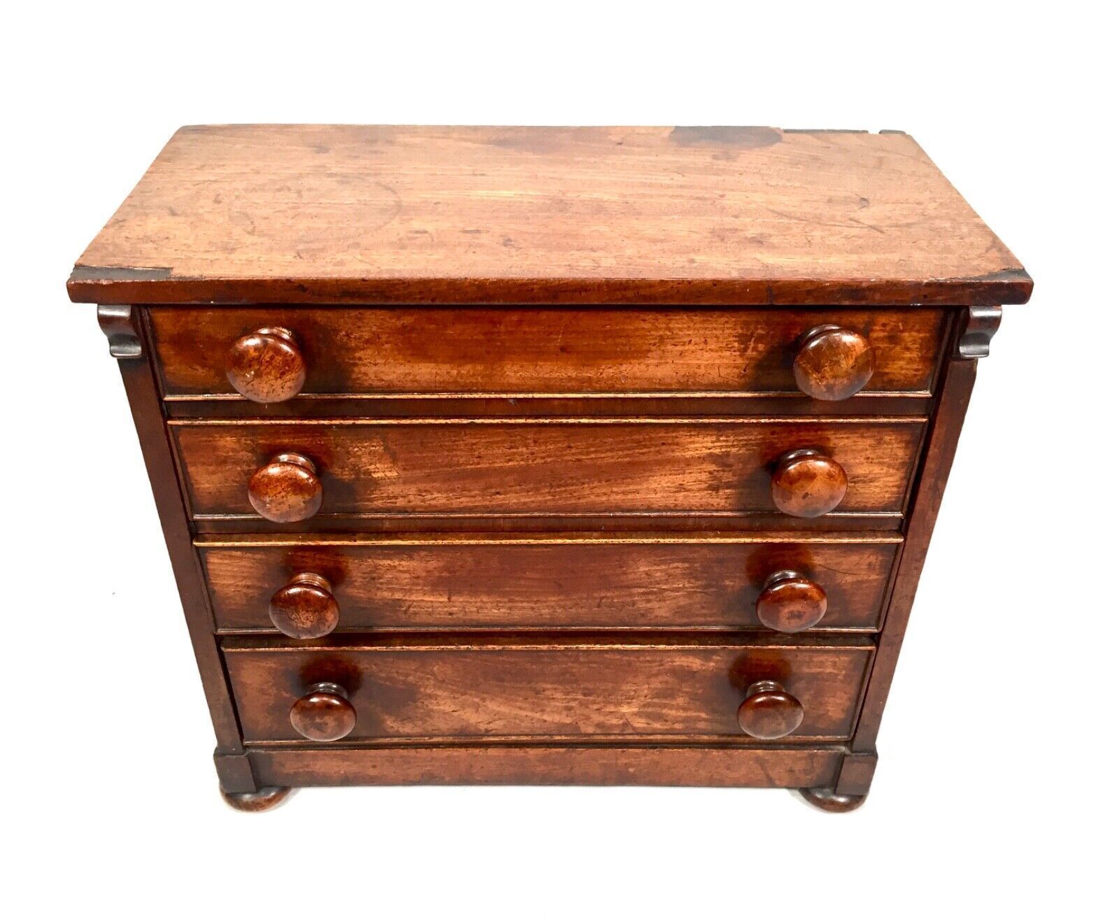 Antique Victorian 19th Century Wooden Chest Of Drawers / Apprentice Furniture photo for sale