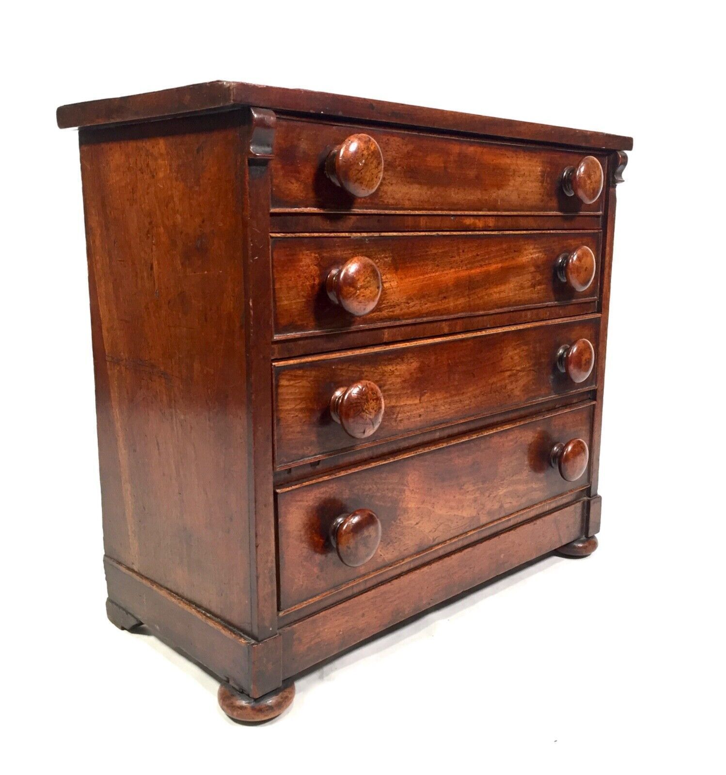 Antique Victorian 19th Century Wooden Chest Of Drawers / Apprentice Furniture photo Furniture