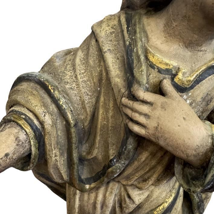 18th Century Polychromesaint Mary Magdalene. photo Art