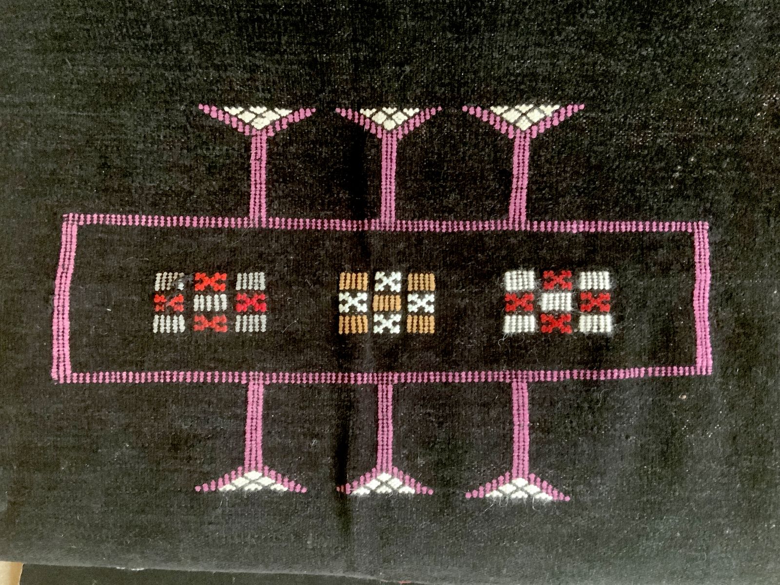 Unique, One Off, Moroccan Handmade Woven Berber Rug, Made In Atlas Mountains photo vintage