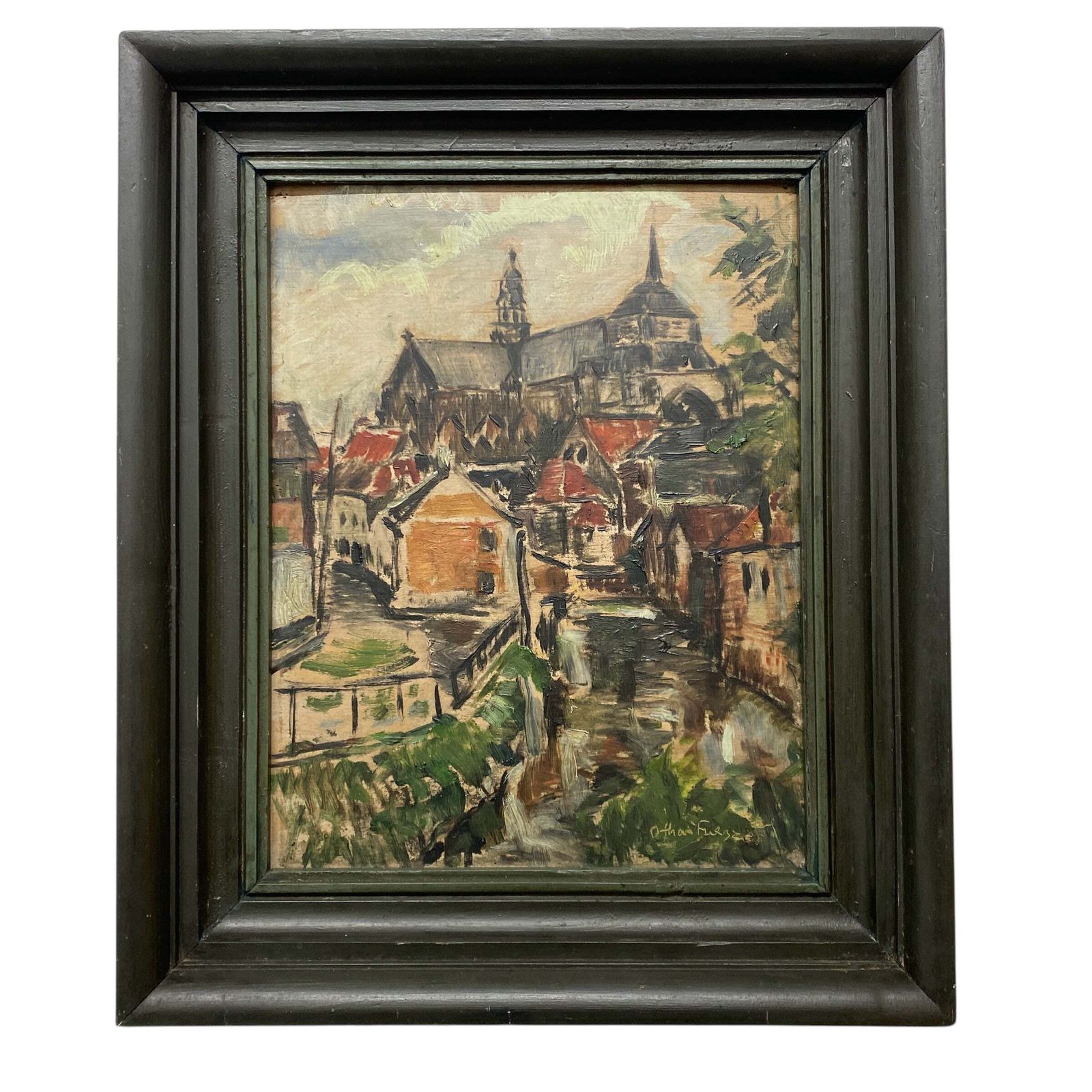 Original Oil On Board Othon Friesz French Artist 1879 1949