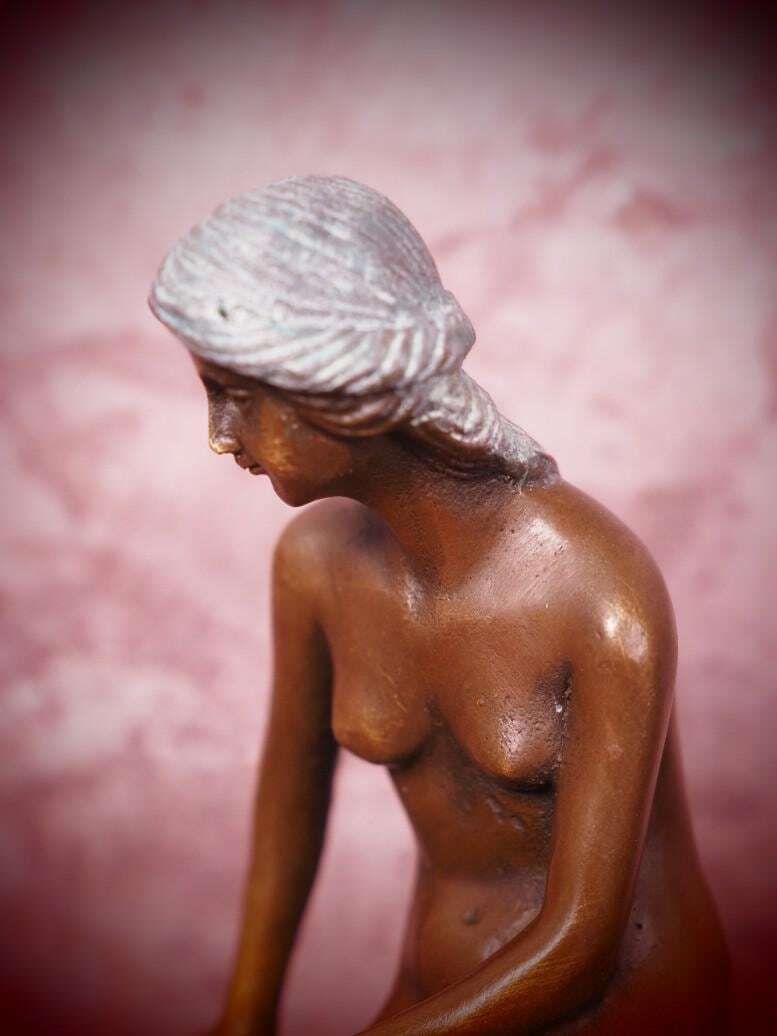 Bronze Figurine "Little Mermaid" – Perfect Gift For Art Lovers And Special Occasions photo for sale