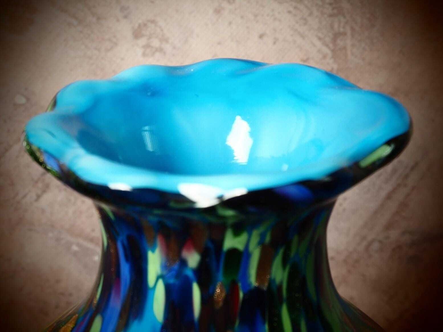 Murano Glass Vase – Elegant Gift For Art Lovers And Special Occasions photo Home Decor