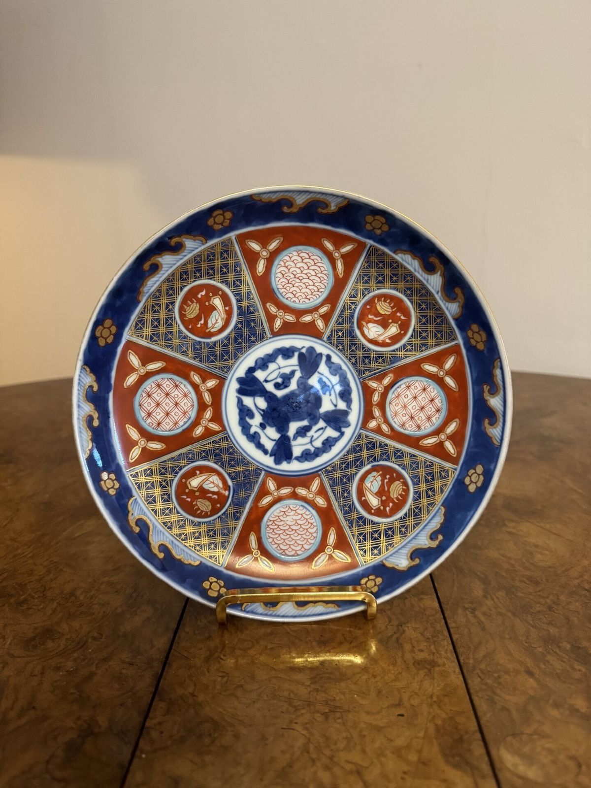 Outstanding Rare Collection Of Fourteen Matching Antique Japanese Imari Plates photo Home Decor