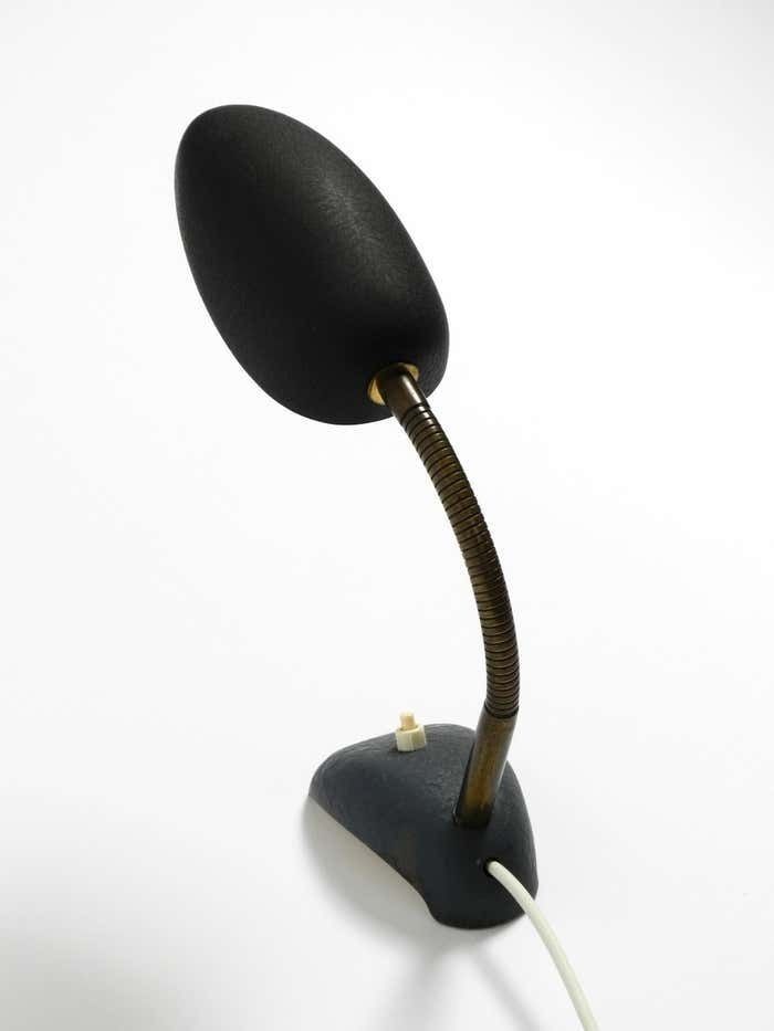 Beautiful Small 1950s Table Lamp With Metal Gooseneck From Gebrüder Cosack photo 701.0