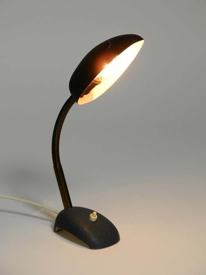 photo buy Beautiful Small 1950s Table Lamp With Metal Gooseneck From Gebrüder Cosack