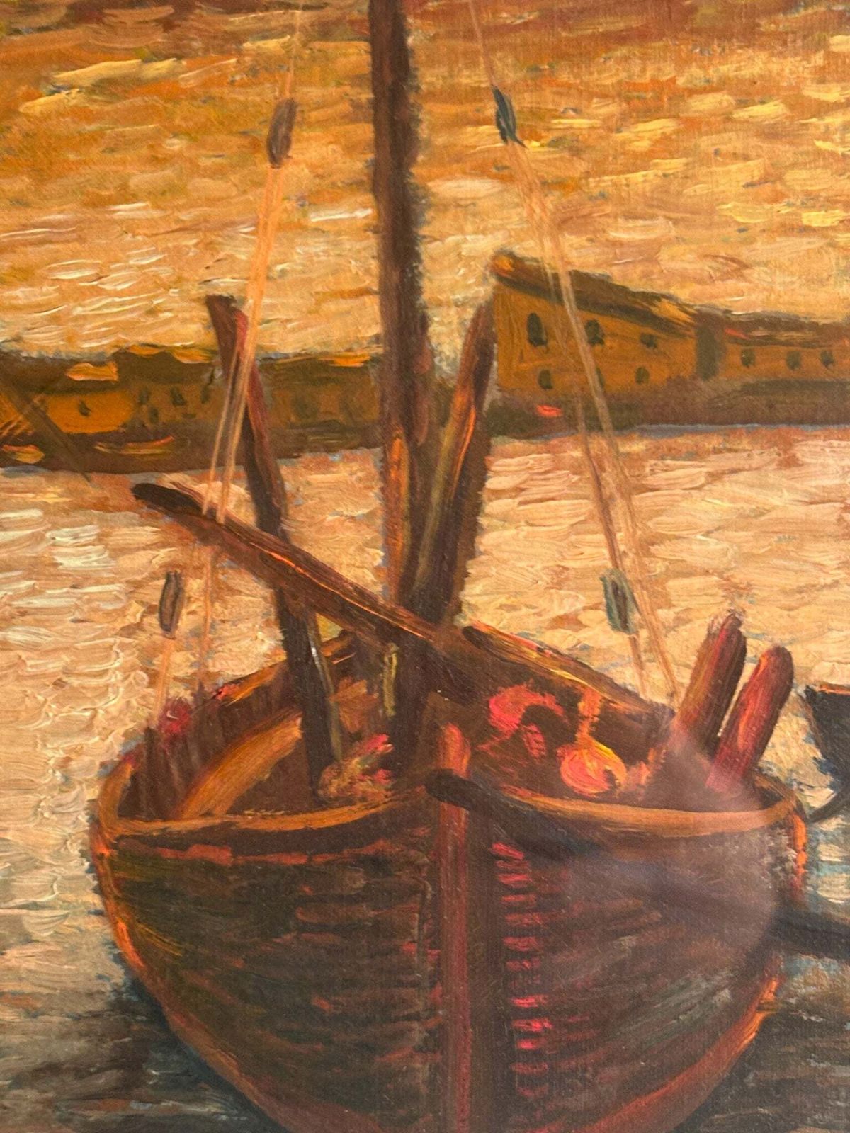 Oil Painting On Canvas Board From Castiglione Della Pescaia By Ado Ragazzini photo 162.0