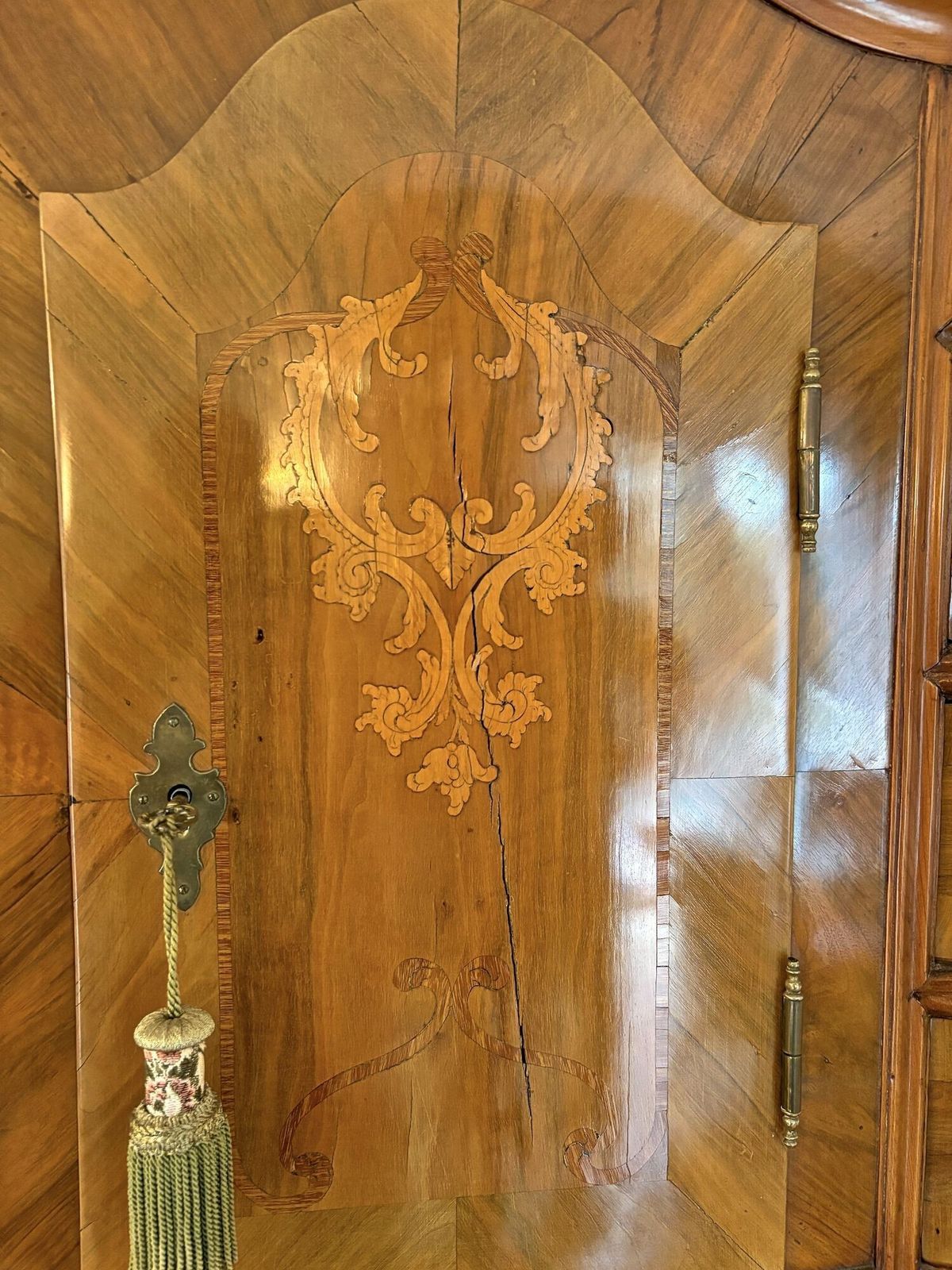 18th Century Austrian Baroque Secretaire/ Bureau Cabinet, Nutwood, At Ca. 1770 photo 15900.0