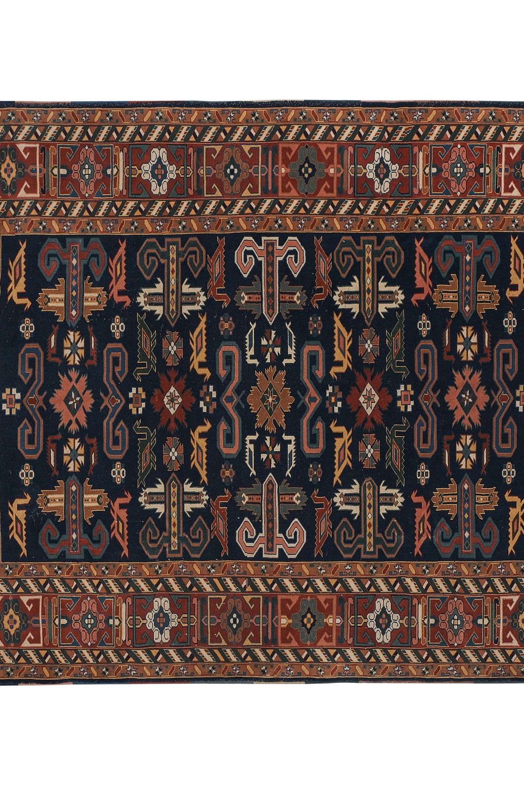 Caucasian Shirvan Perepedil Rug 6'1'' X 7'9'' photo for sale