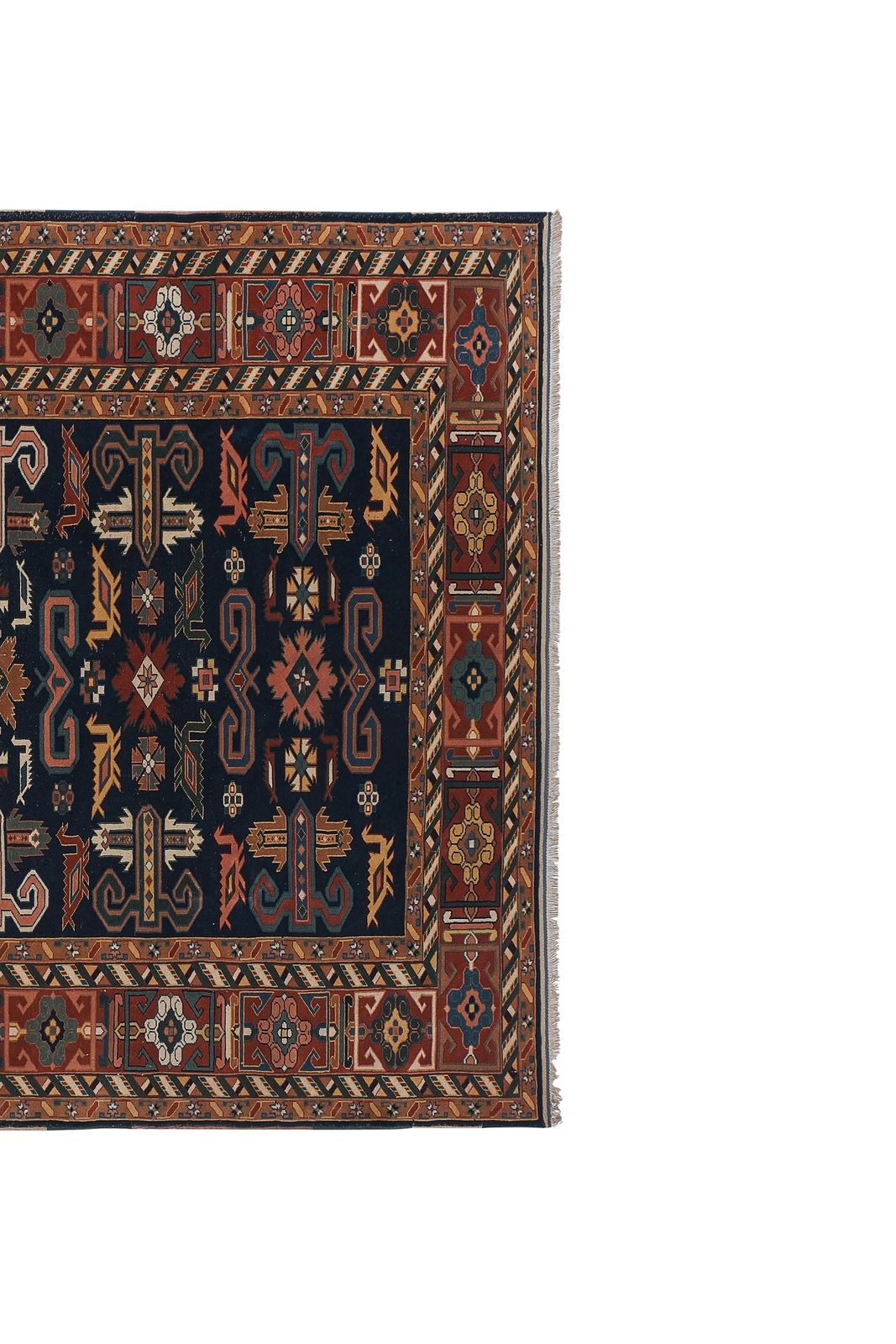 Caucasian Shirvan Perepedil Rug 6'1'' X 7'9'' photo Textiles
