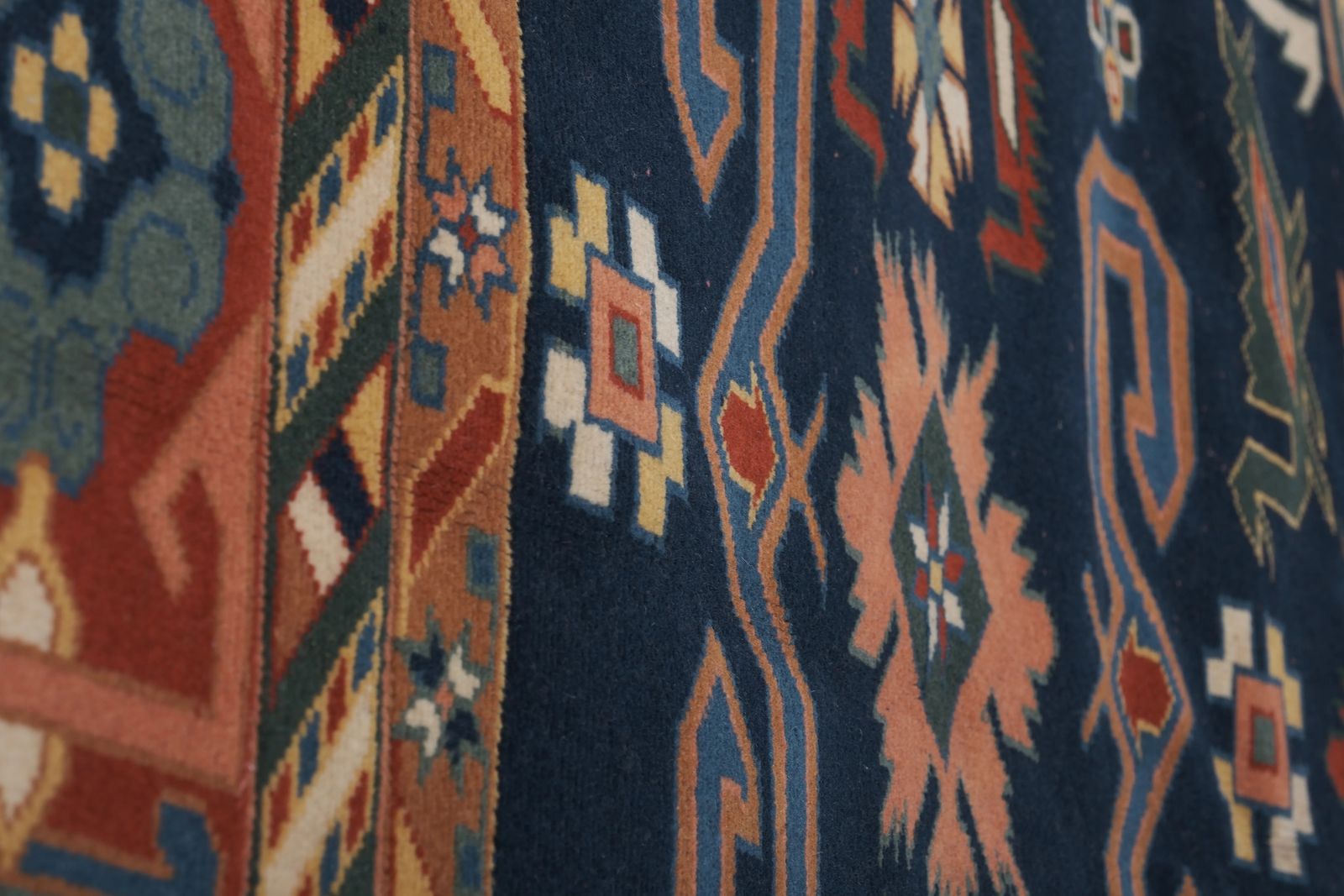 Textiles Caucasian Shirvan Perepedil Rug 6'1'' X 7'9'' photo