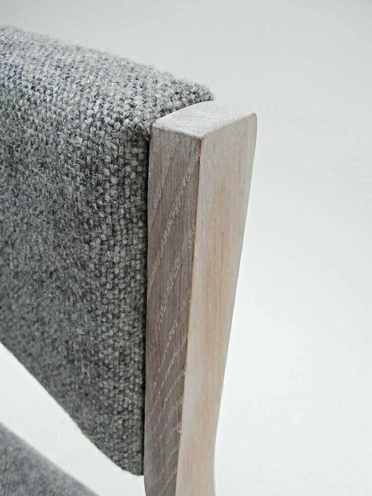photo buy Bleached Oak & Kvadrat Fabric Chairs, Set Of 2