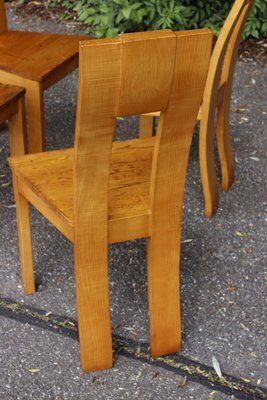 photo vinterior Vintage French Elm Chairs From Seltz, 1980s, Set Of 4