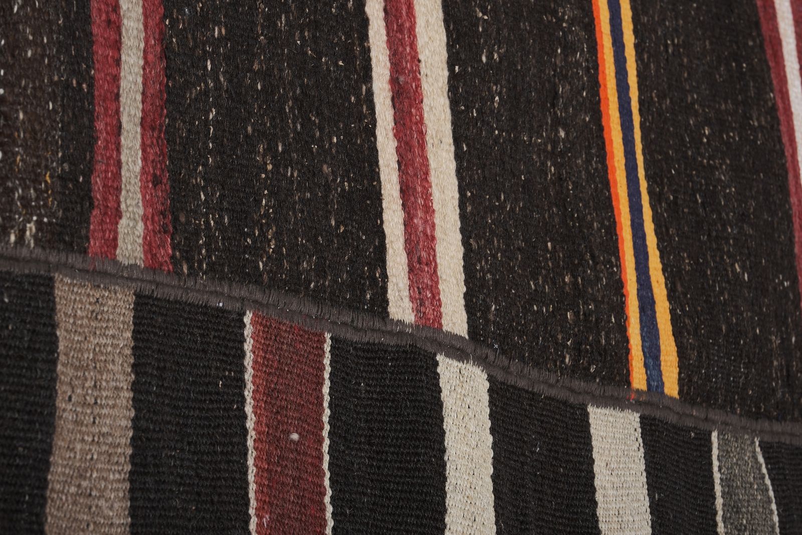 photo furniture Early 20th Century Striped Kilim With Horizontal Stripe 10'7'' X 11'3''