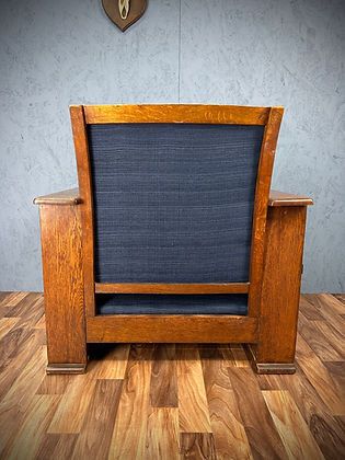1495.0 Art Deco Library Chair With Book Shelf & Drink Cabinet, Heal’s Manner photo
