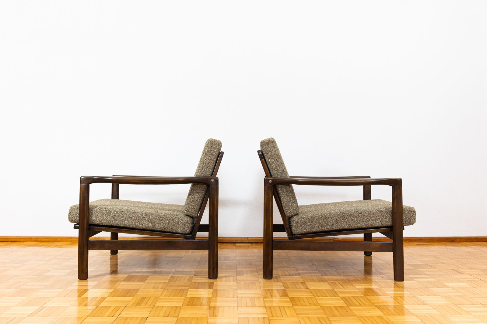 Pair Of Mid Century Armchairs B7522 By Zenon Bączyk, Poland, 1960's photo 1300.0