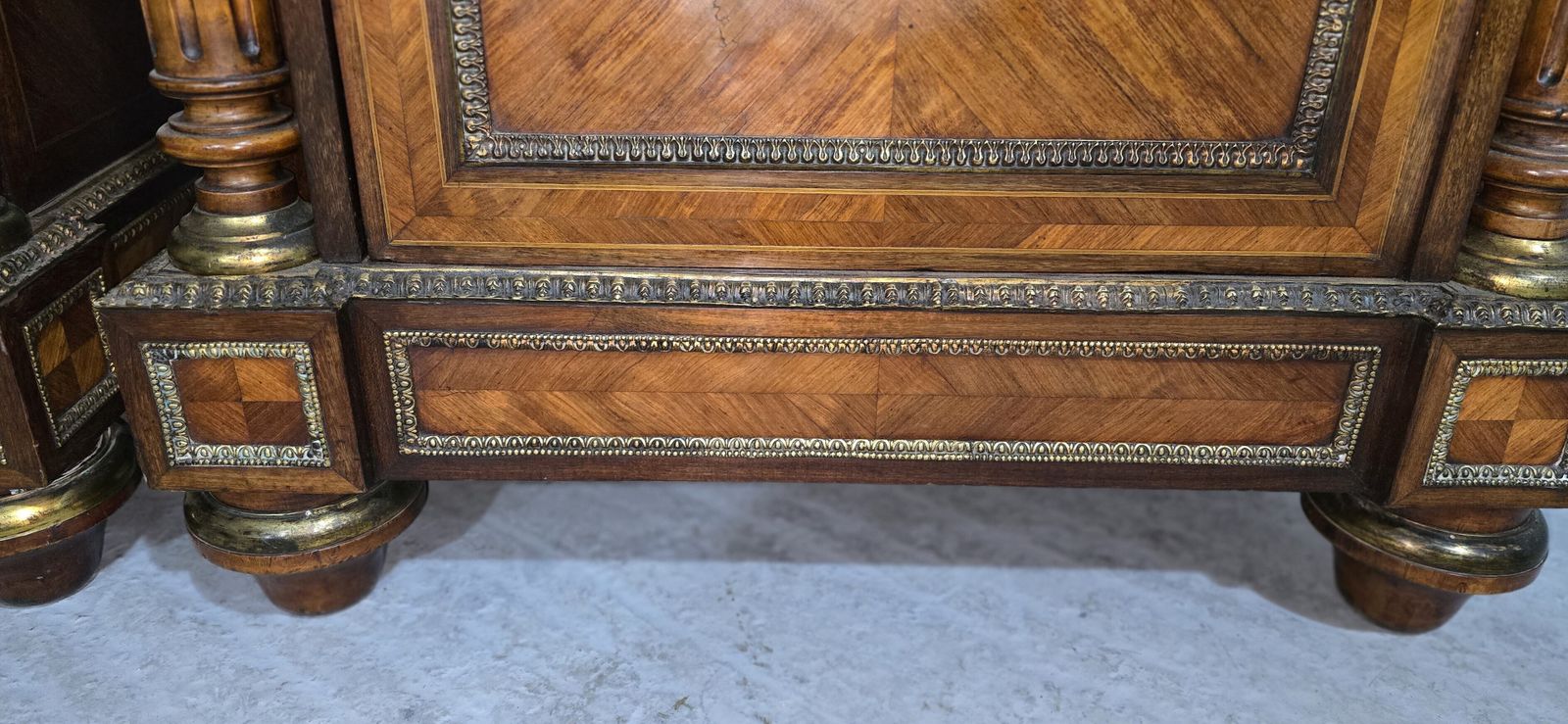 Fabulous Pair Of Tall French Louis XVI  Porcelain Mounted Cabinets photo Furniture