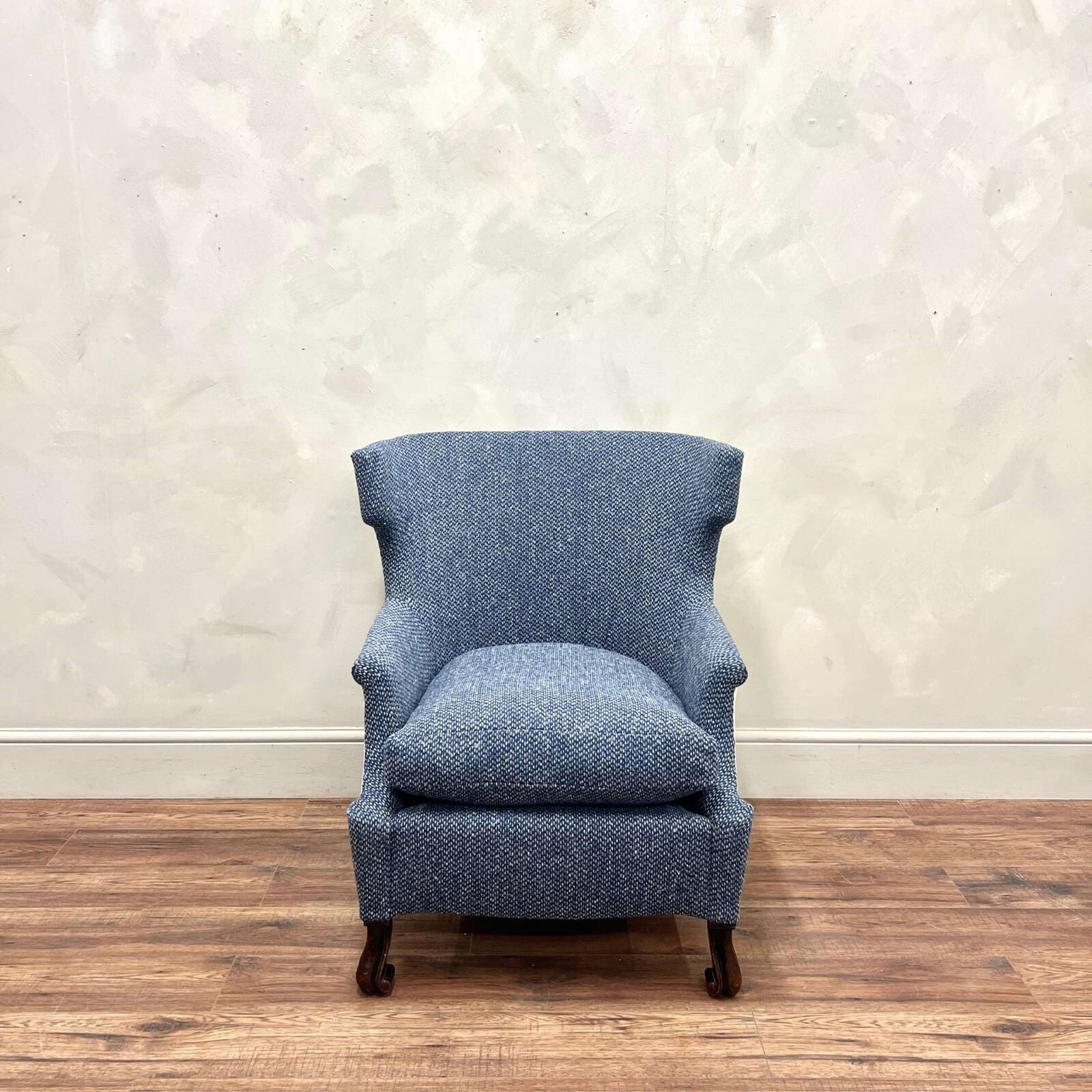 19th Century Upholstered English Armchair photo for sale
