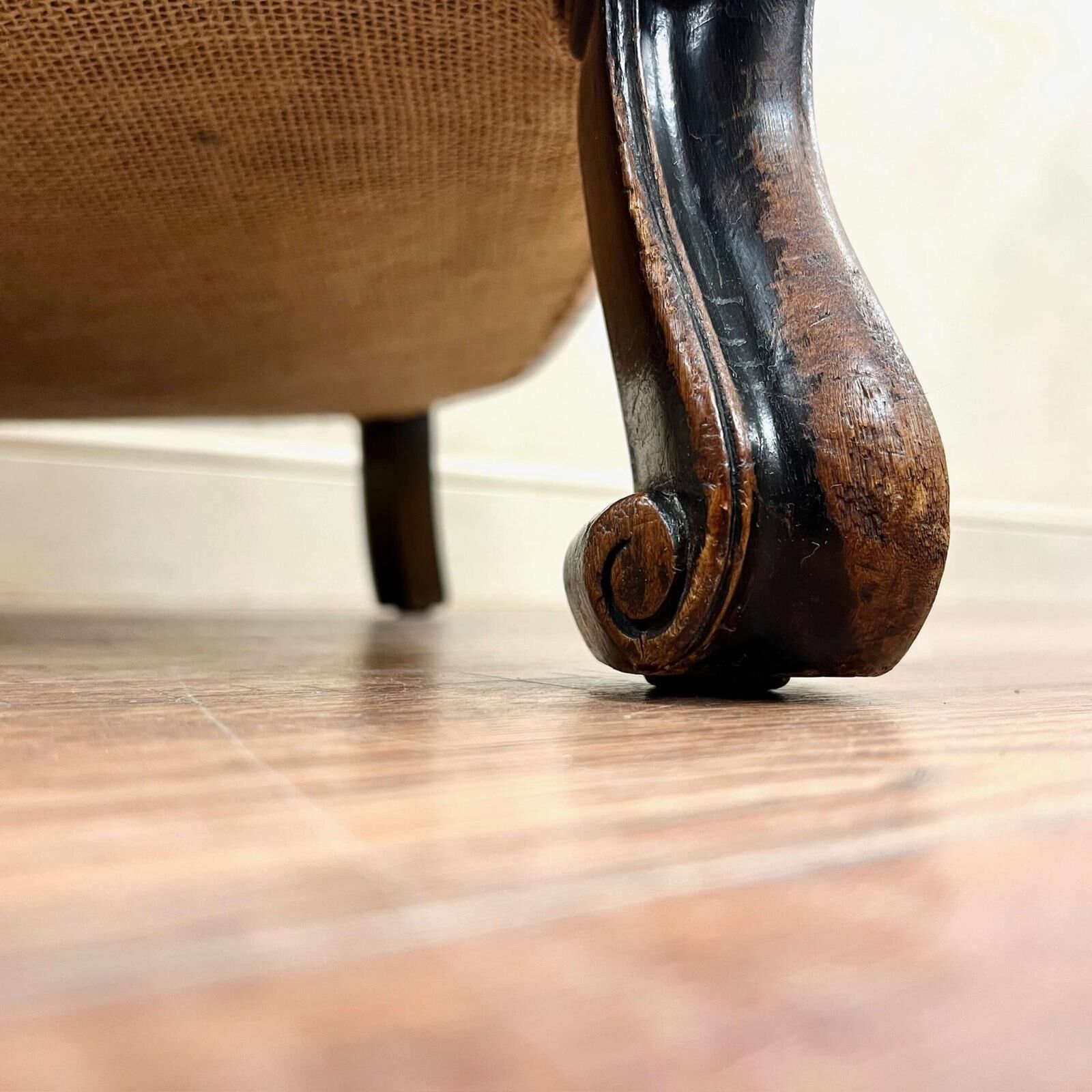 19th Century Upholstered English Armchair photo vinterior