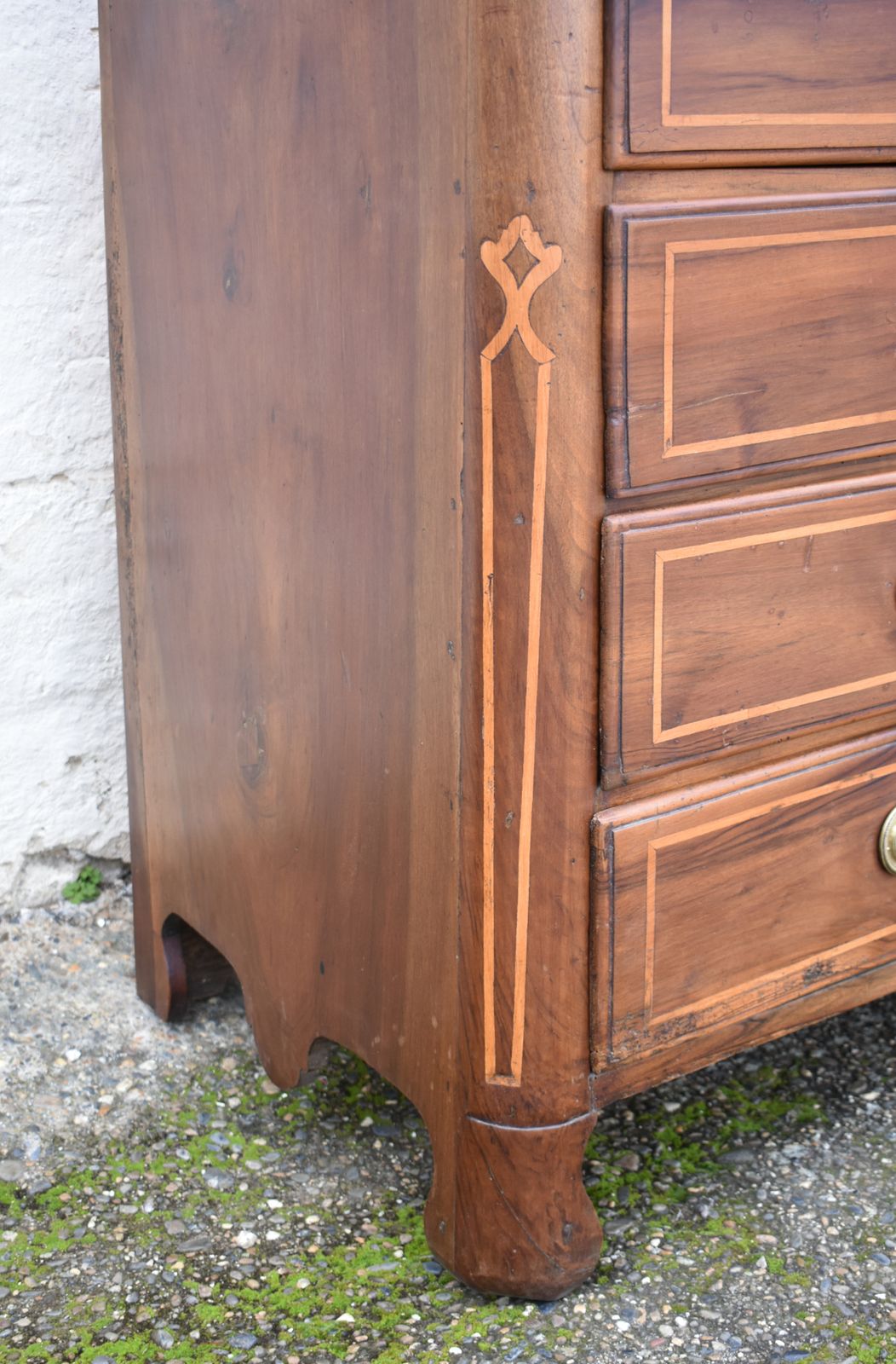3037.5 Antique French Commode In Walnut Early 19th Century photo
