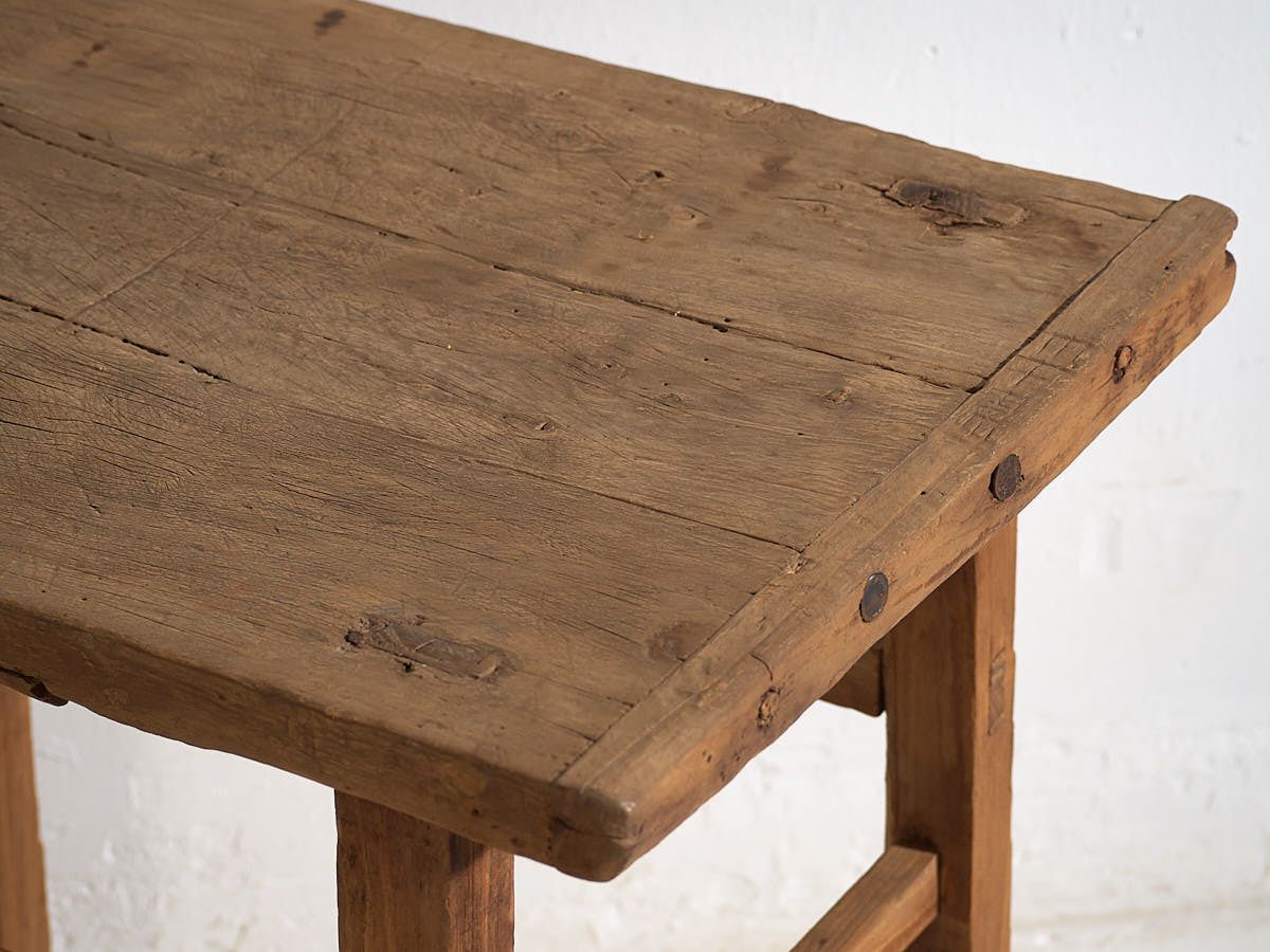 894.0 Antique Primitive Style Console Table (C.1920) #16 photo