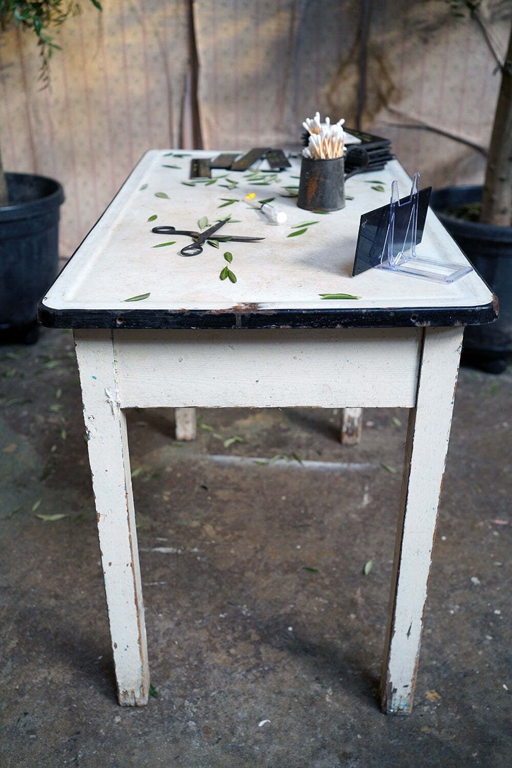 Bristol Zoological Gardens: An Early/Mid 20thc Painted Pine & Enamel Topped Veterinarian Table C.1940 photo vinterior
