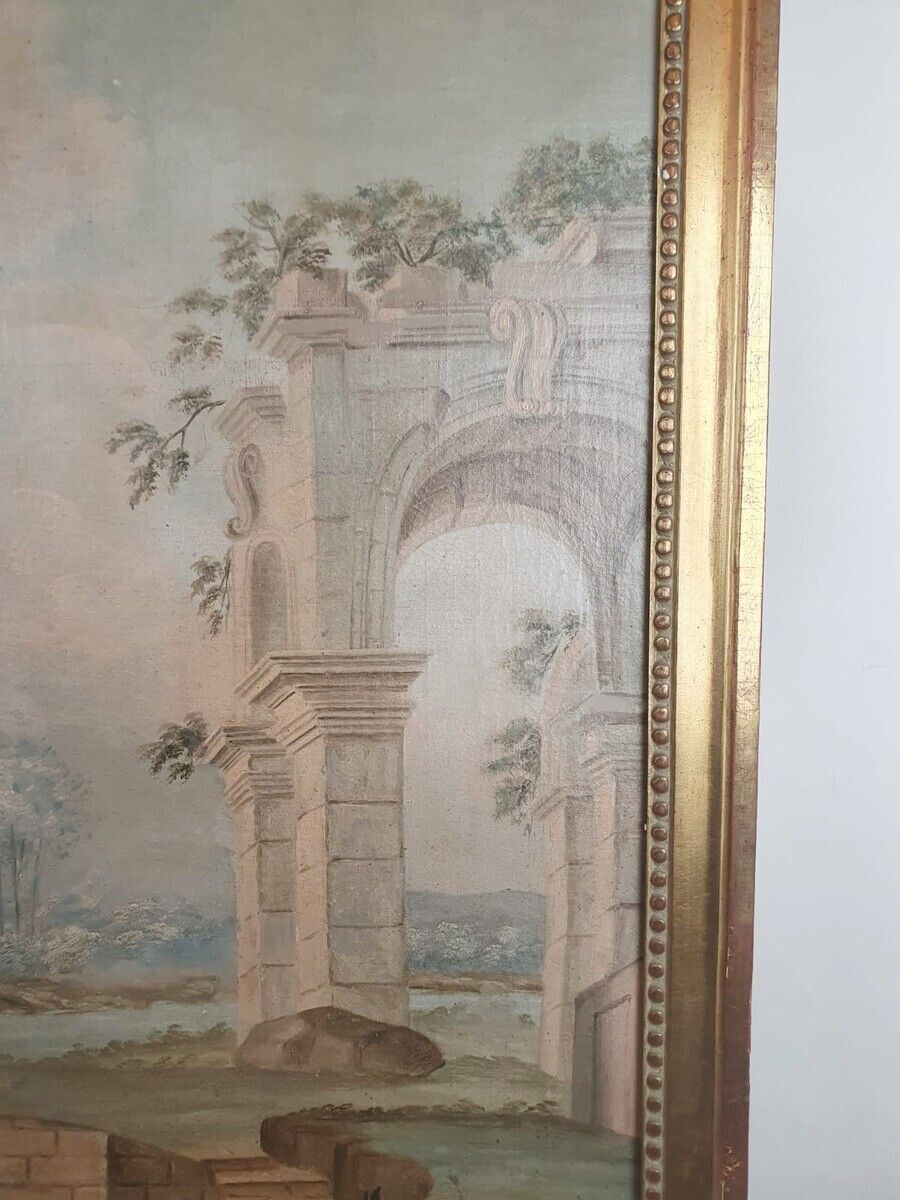 Louis XVI Style Trumeau In Gilded Wood, Late 19th Century photo Art