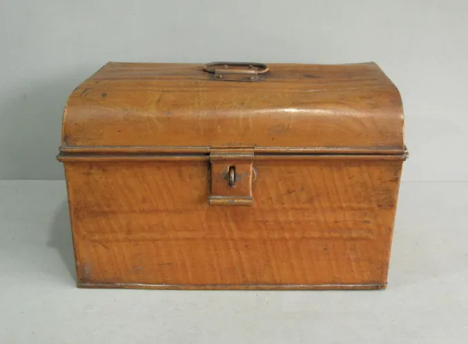 photo furniture Antique Metal Trunk