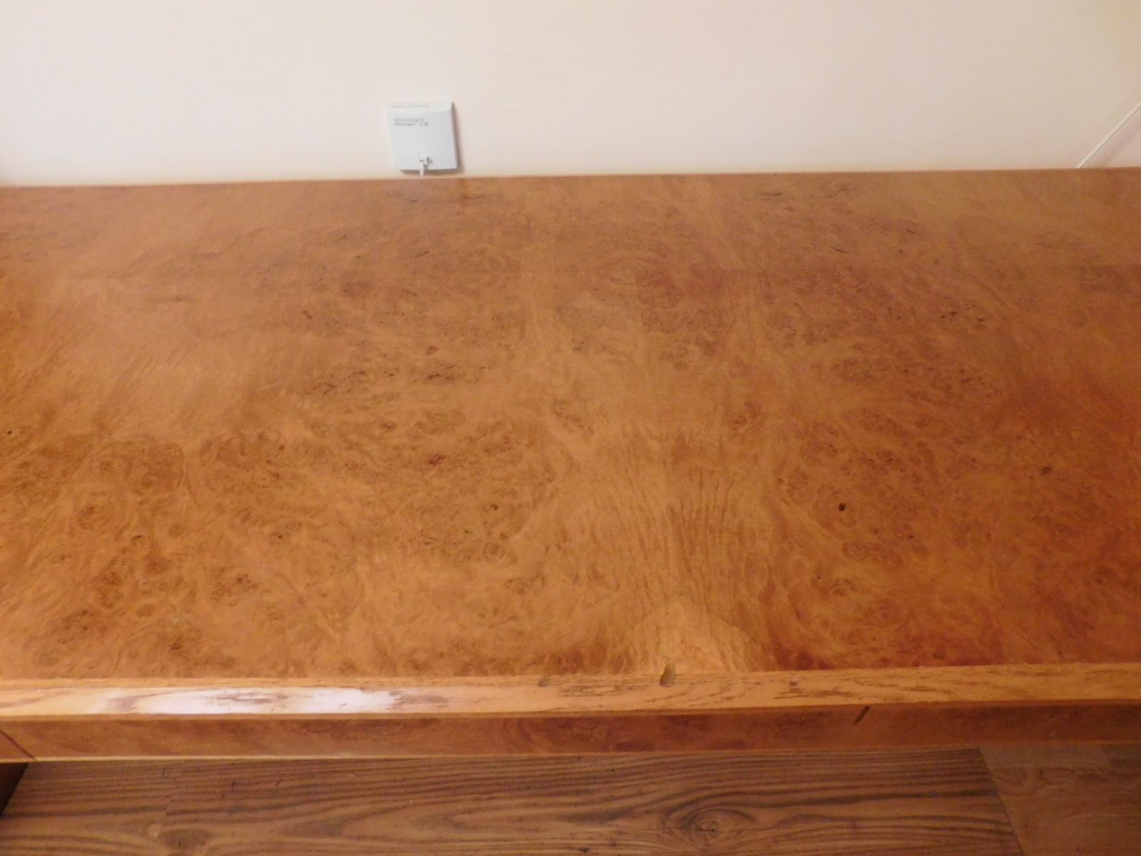 Hk Designs Bird's Eye Maple Ambassador Chairman's Desk Set By Howard Keith. photo Furniture