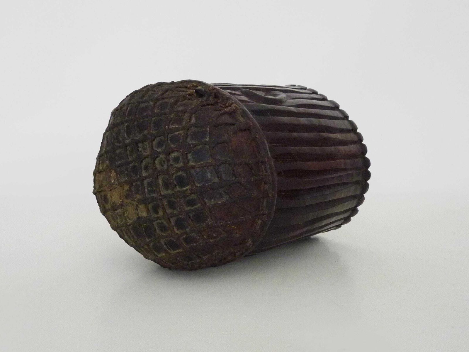 photo furniture Tembé Art Noir Statue   Brown From Guyana In Wood Face Sculpture Guyana 1950s