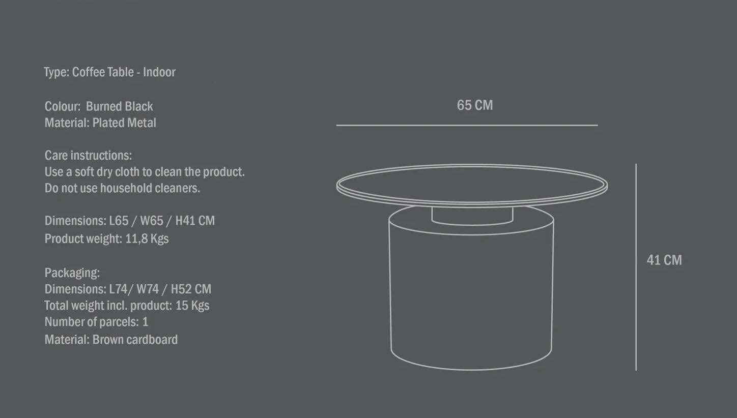 Coffee Table, Pillar Model, Design Like A Modern Sculpture In Plated Metal. photo buy