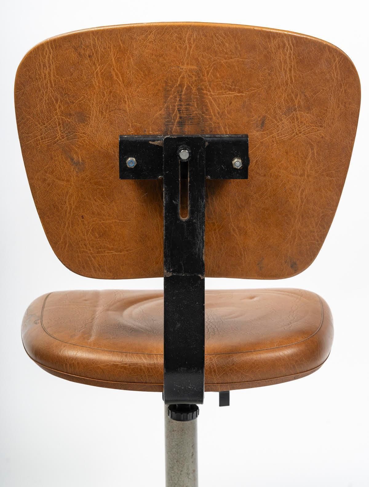 Office Chair From The 1960s, Mid Century Design, Metal And Skai. photo 900.0