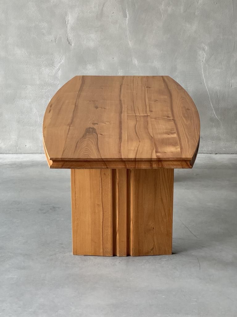 A Rare Elm Table By Maison Regain photo for sale