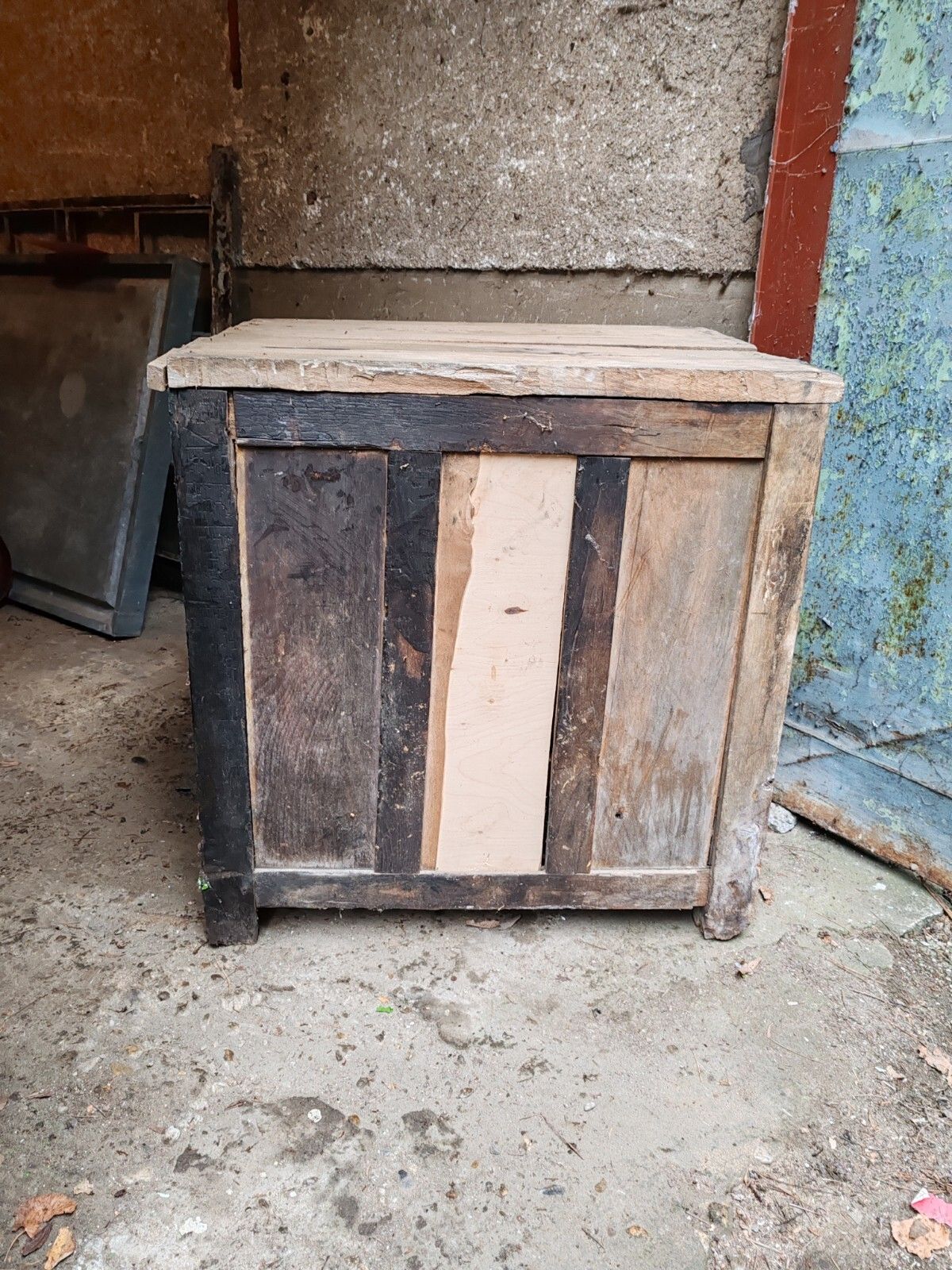 photo furniture 1930s Hungarian Workshop Chest Drawers Solid Hardwood, Chippy Wood, Vintage