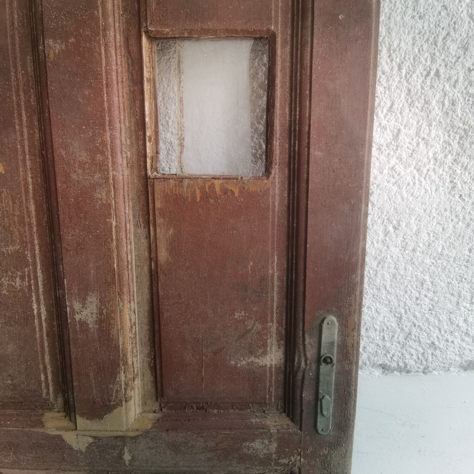 photo furniture Antique Wooden Mansion Door 1920s Solid Heavy Vintage Hungarian Door