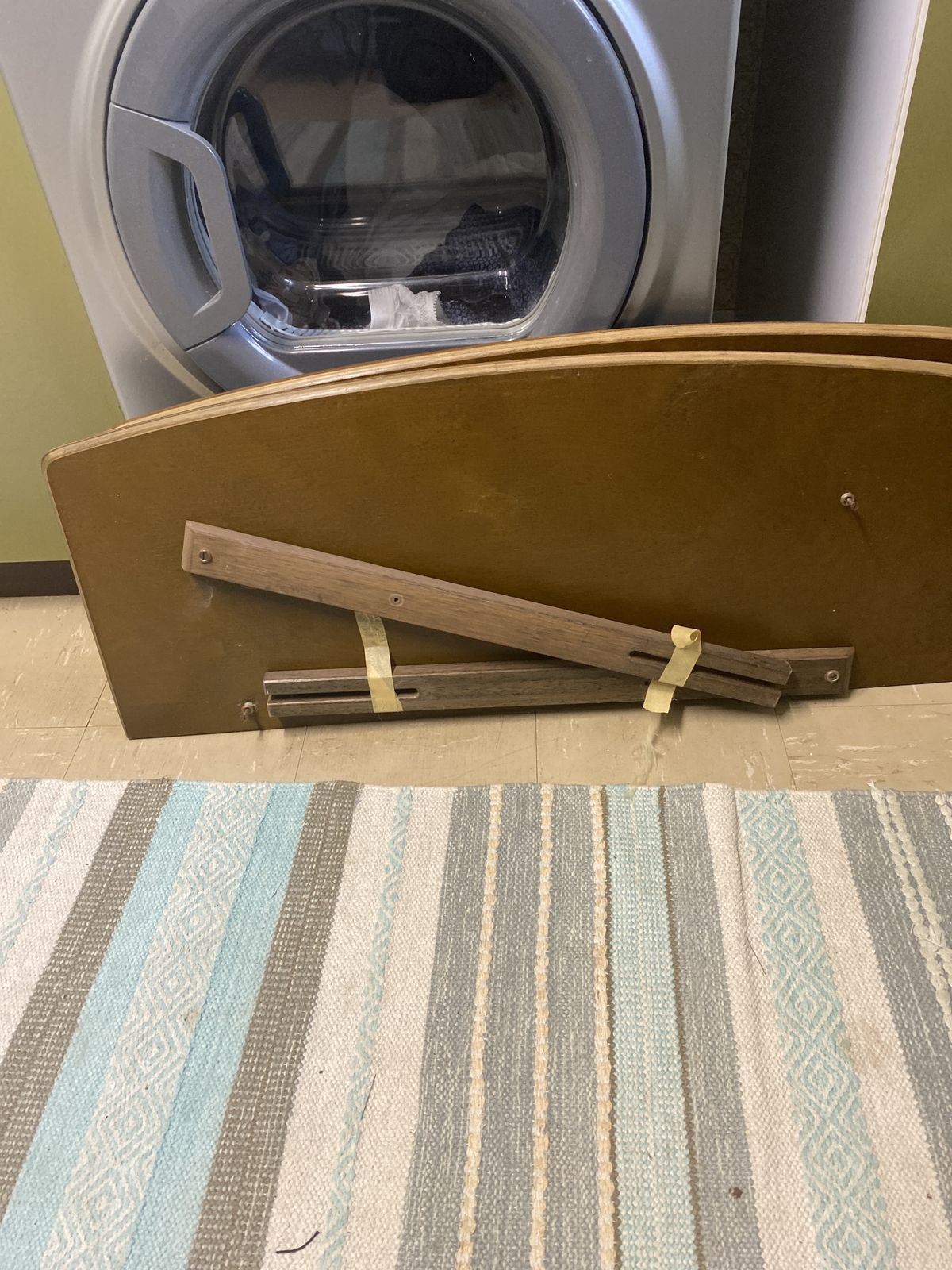 Mid Century Pair Single Headboard photo vinterior