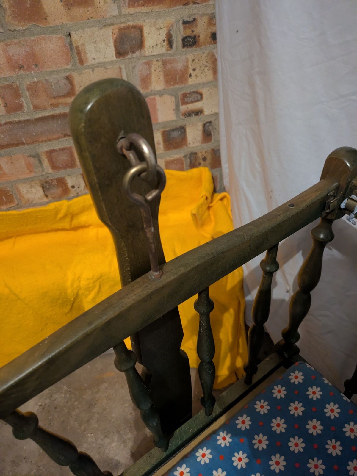 Vintage Wooden Swinging Cot Cradle photo Furniture