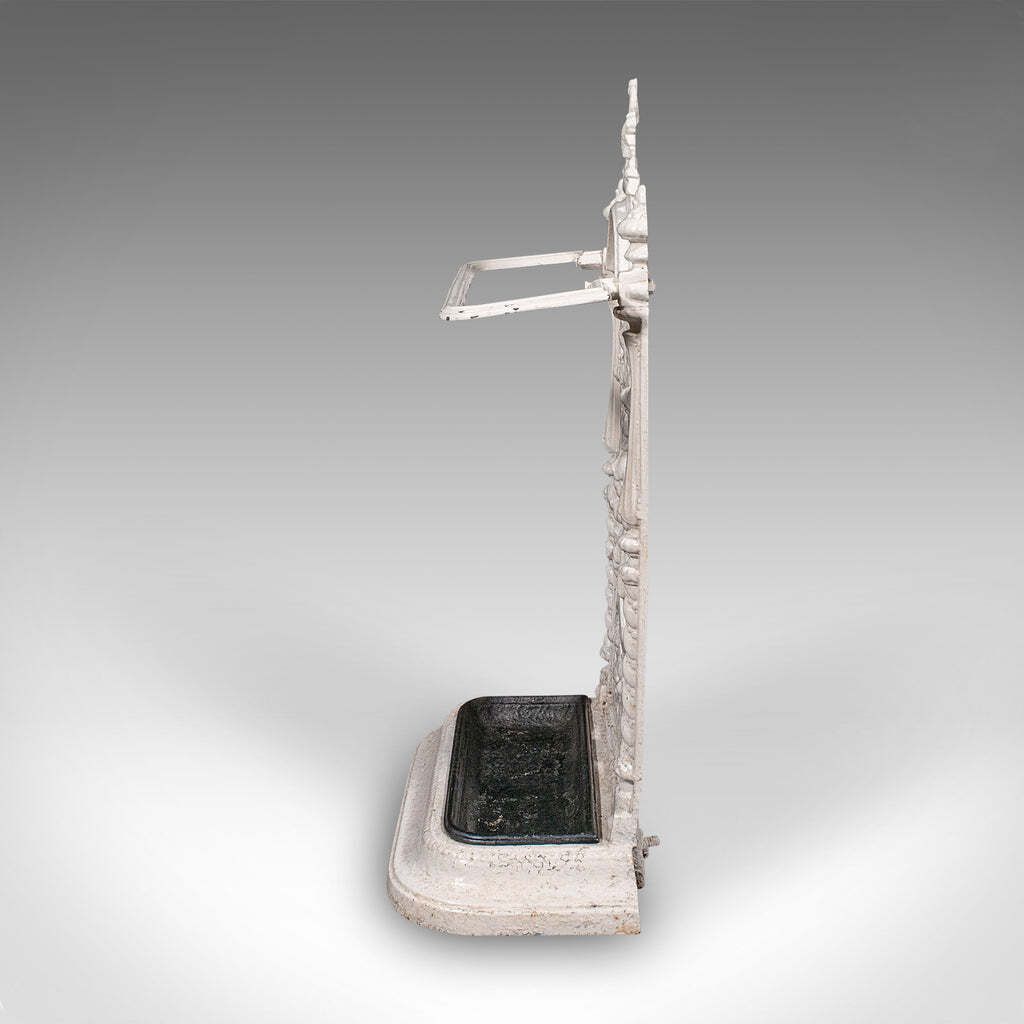 Antique Portico Stick Stand, English, Cast Iron, Hall, Umbrella Loop, Victorian photo 875.0