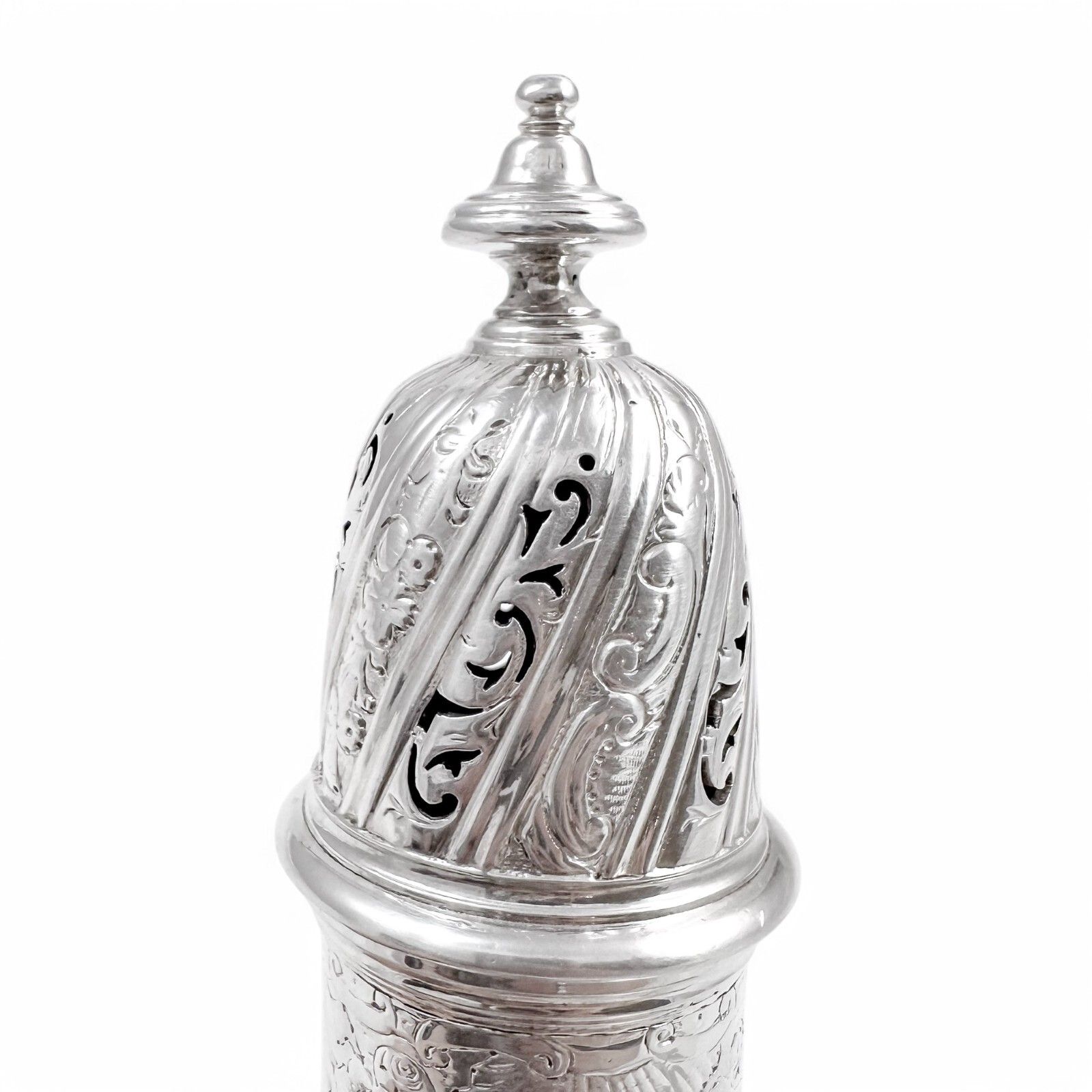photo buy George II Sterling Silver Pepper Pot /Sugar Sifter / Muffineer, Samuel Wood 1744
