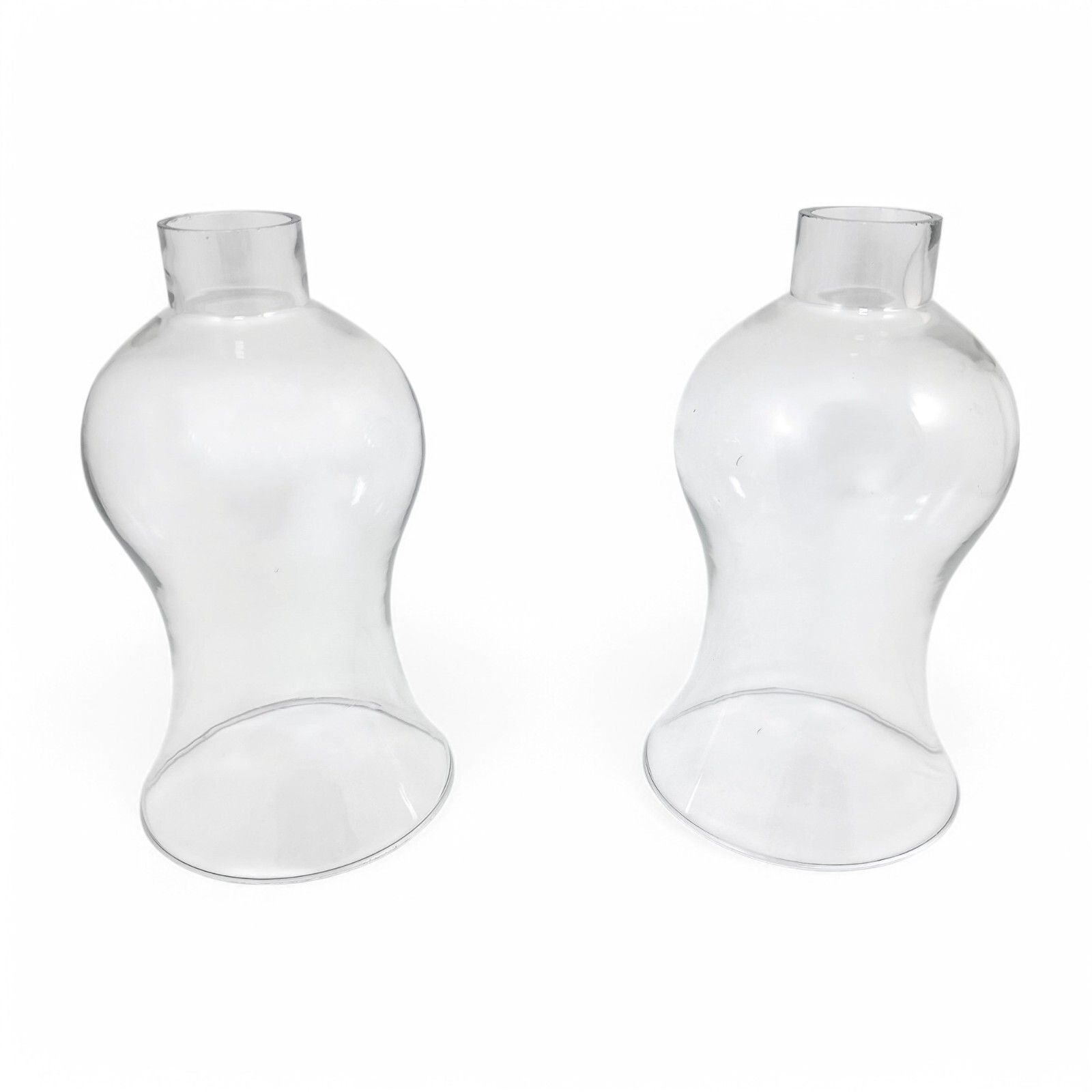 photo buy Antique 1790's Old Sheffield Plate Tall Candlesticks With Hurricane Glass Shades