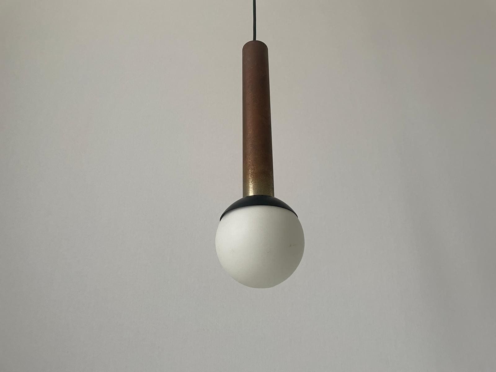 photo furniture Italian 60s Design Ball Glass Ceiling Lamp, Attributed To Stilnovo, 4 Available