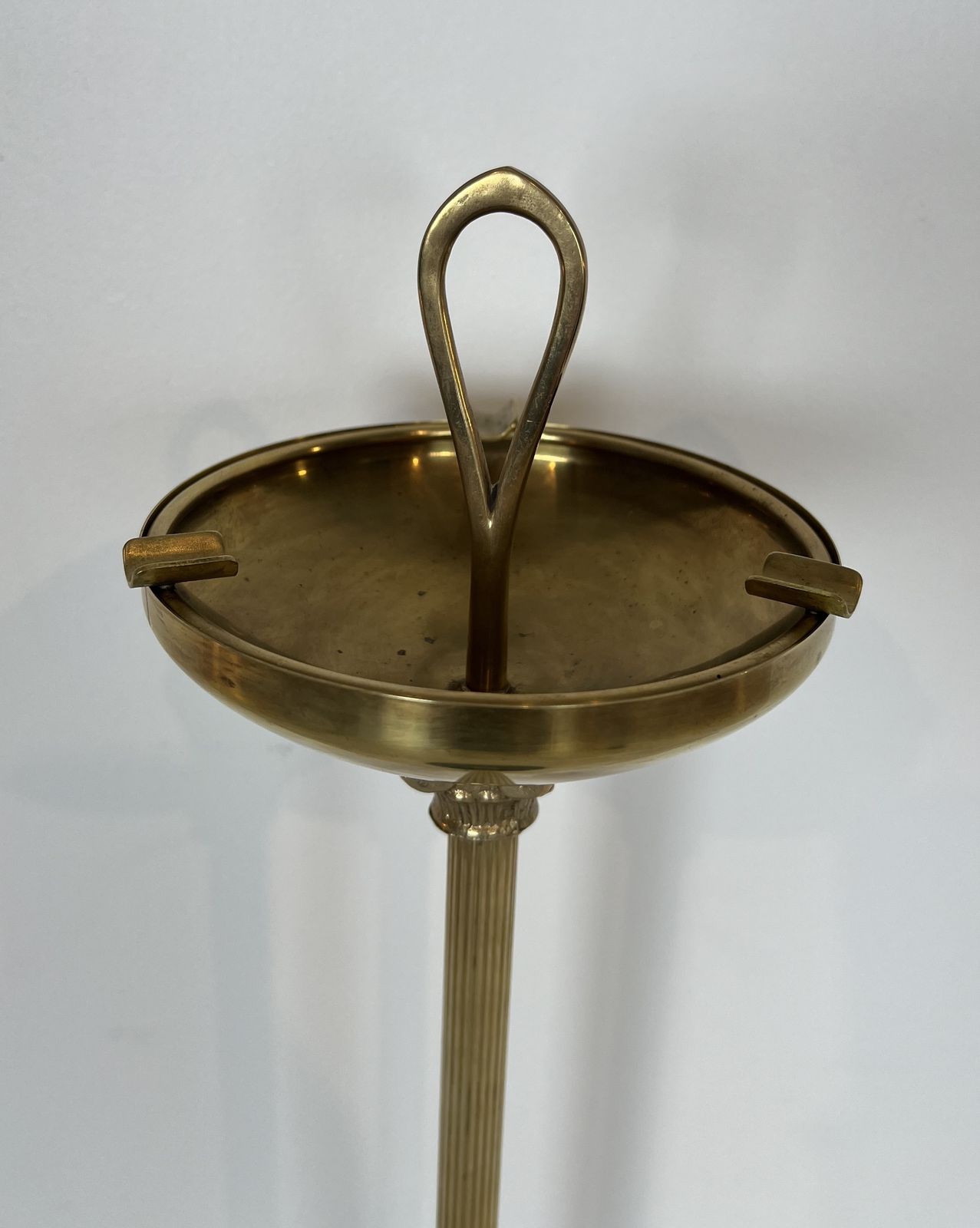 Candrier Of Neoclassical Style In Bronze, Brass And Black Marble Base In The Taste Of The House Jansen photo vinterior