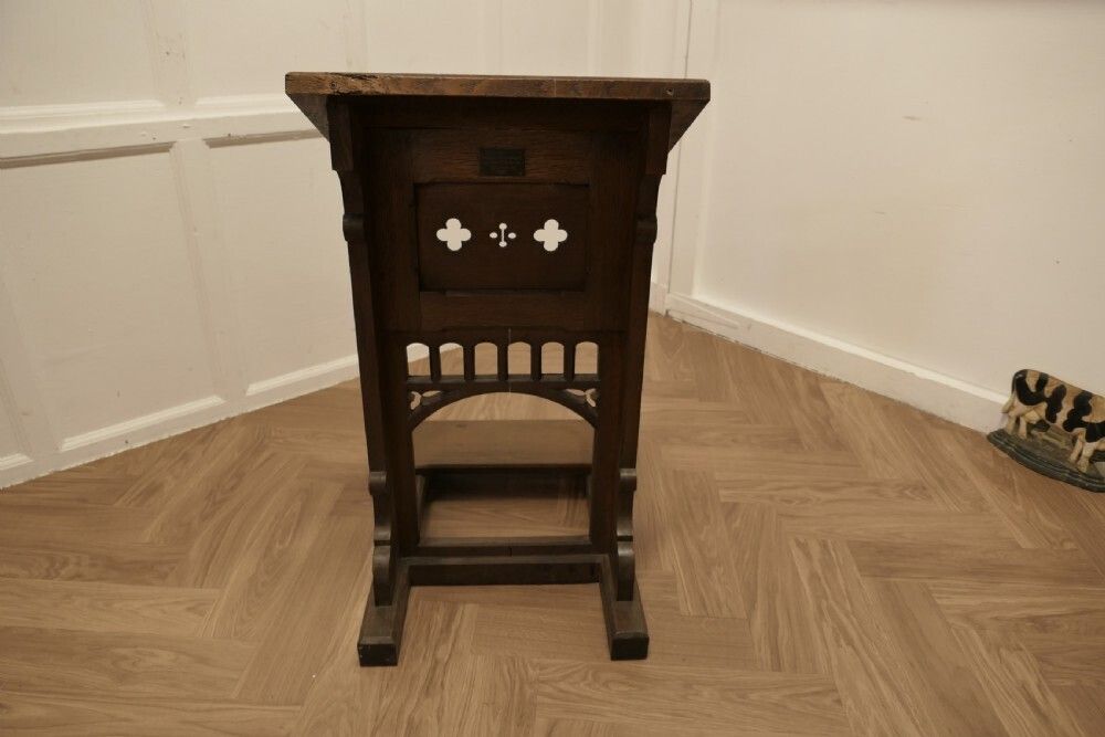 Oak Arts And Crafts Reception Desk Greeting Station photo buy