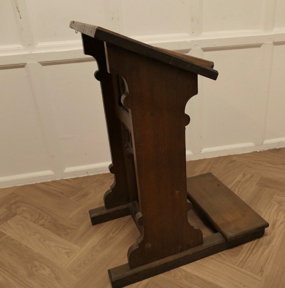 photo furniture Oak Arts And Crafts Reception Desk Greeting Station
