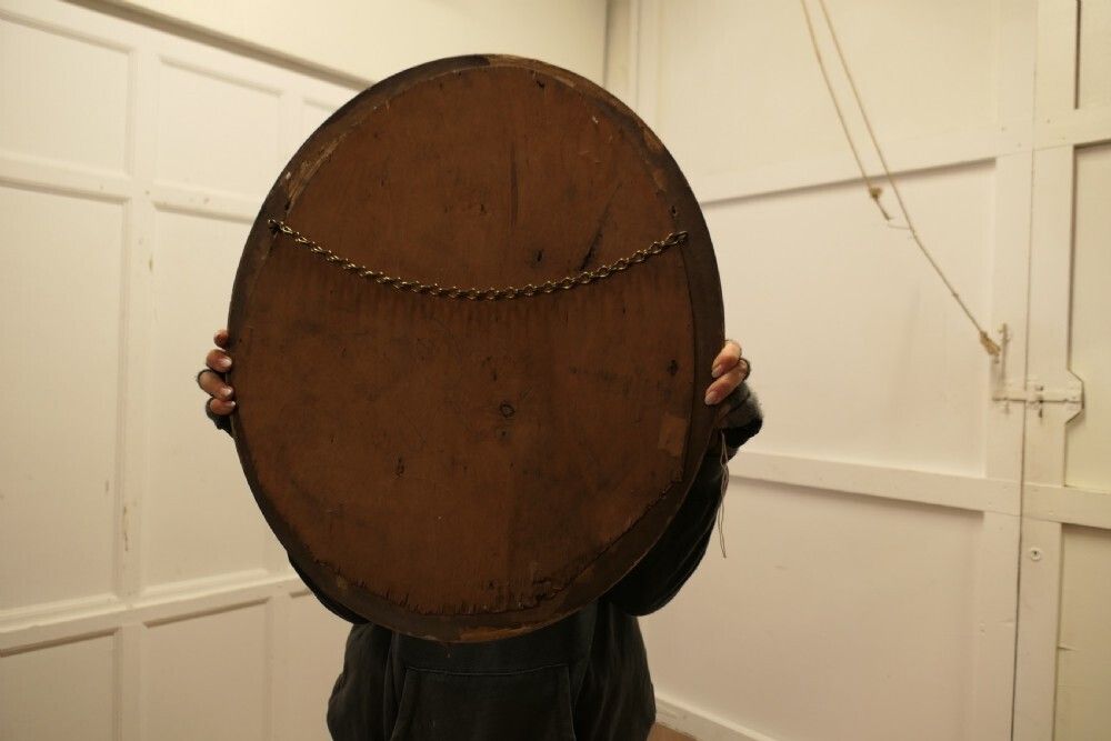 Very Pretty 19th Century French Oval Gilt Wall Mirror photo buy